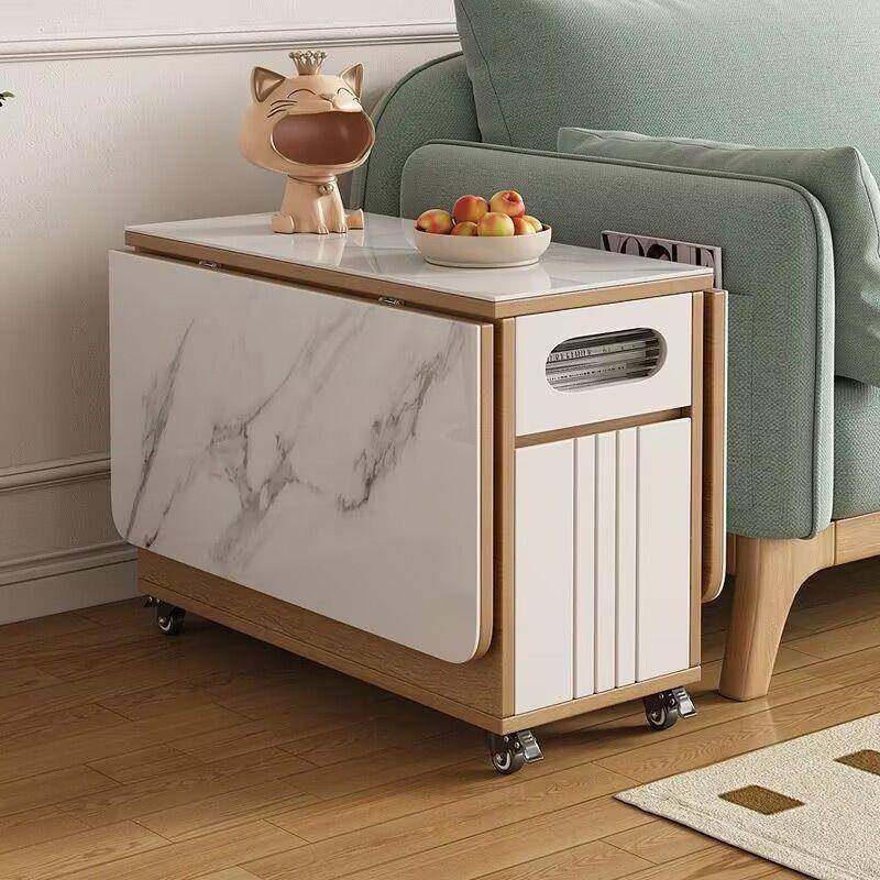 沙发边几角几边柜折叠茶几岩板餐桌两用客厅多功能小推车移动茶台,基础建材,脚轮/万向轮,淘宝优惠券,粉丝福利购,淘宝优惠卷