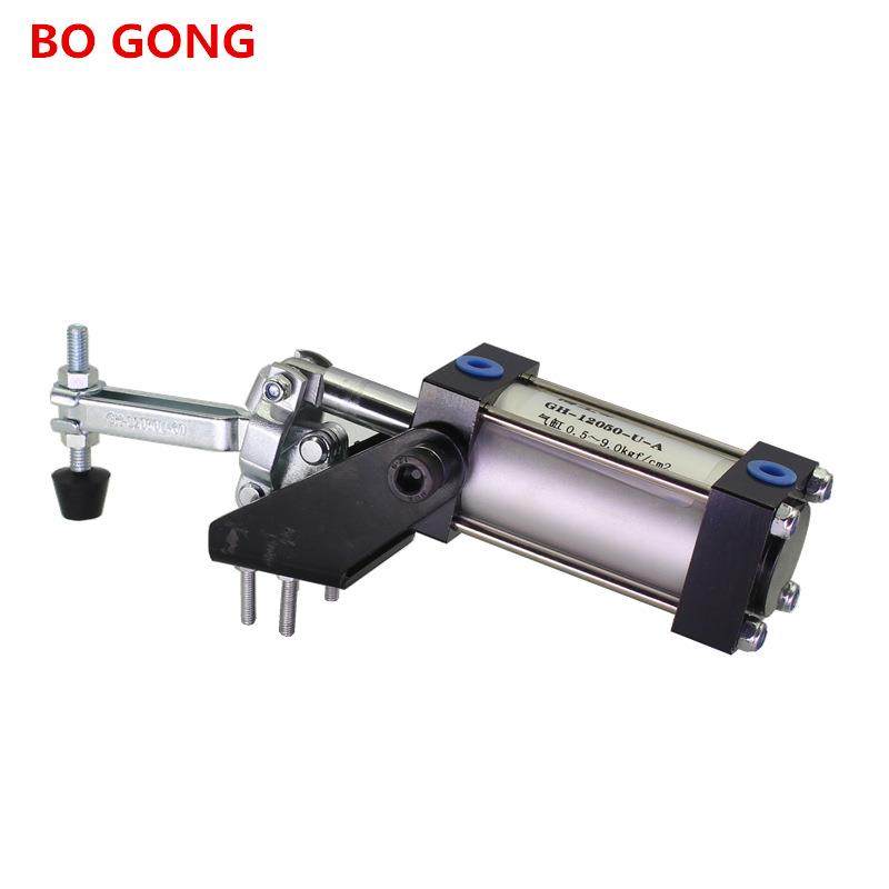 气动式快速夹钳气缸夹具CHHSGH12050U-60加长压臂气动夹具