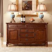 美柜式 储物高子卧室11电视柜玄关沙发靠背 边全实几木餐柜入户欧式