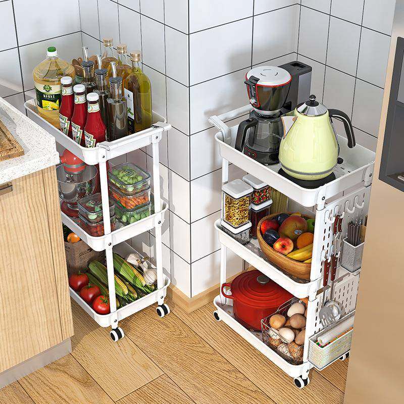 移动小推车置物架家用落地多层多场景收纳筐厨房蔬菜蔬果储物架子,厨房/烹饪用具,抹布架/厨房清洁收纳架,淘宝优惠券,粉丝福利购,淘宝优惠卷