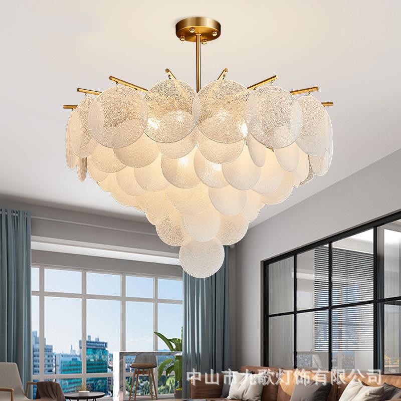 后现代简约餐厅客厅卧室灯具别墅楼梯间网红设计师轻奢水晶吊灯