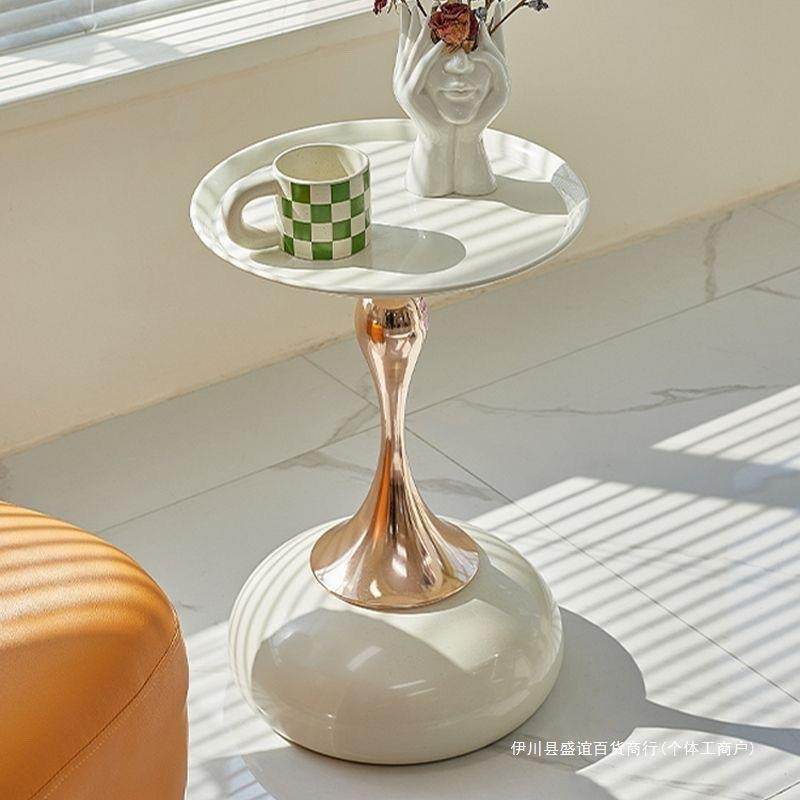 意式复古轻奢小蛮腰沙发边几家用铁艺床头置物阳台圆桌小茶几,基础建材,脚轮/万向轮,淘宝优惠券,粉丝福利购,淘宝优惠卷