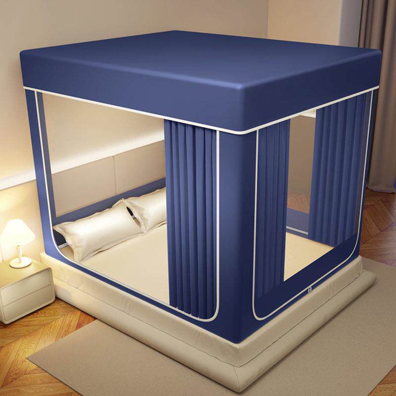 防摔蚊帐遮光床帘一体式家用2025新款卧室婴儿儿童免安装学生宿舍