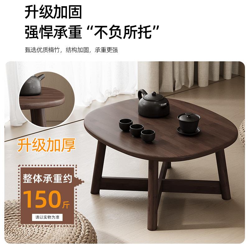 飘窗桌炕几家用榻榻米茶桌卧室小茶几日式窗台炕小圆桌床上小桌g^