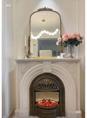 莱姆石奶油色大理石壁炉装饰柜