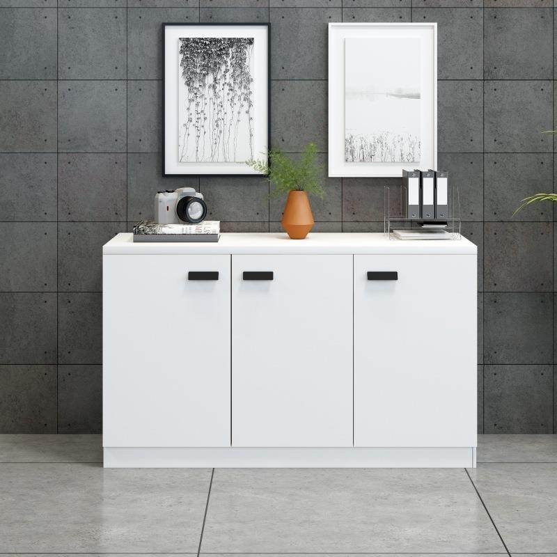 深圳2门矮柜落地木文件柜办公室4门地柜现代简约储物柜桌边柜