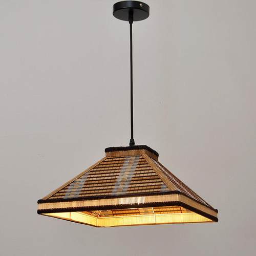 中式复古吊灯农家乐手工竹编灯餐厅饭店茶间酒楼客厅过道阁楼灯具