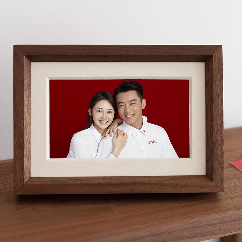 相框6寸8寸结婚登记照片框收藏框洗照片实木相框摆台