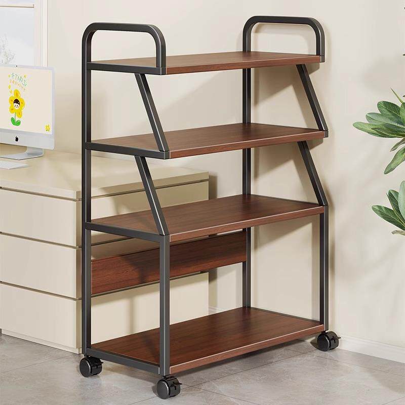 打印机架子多层置物架落地办公桌边收纳架家用简约现代移动主机箱