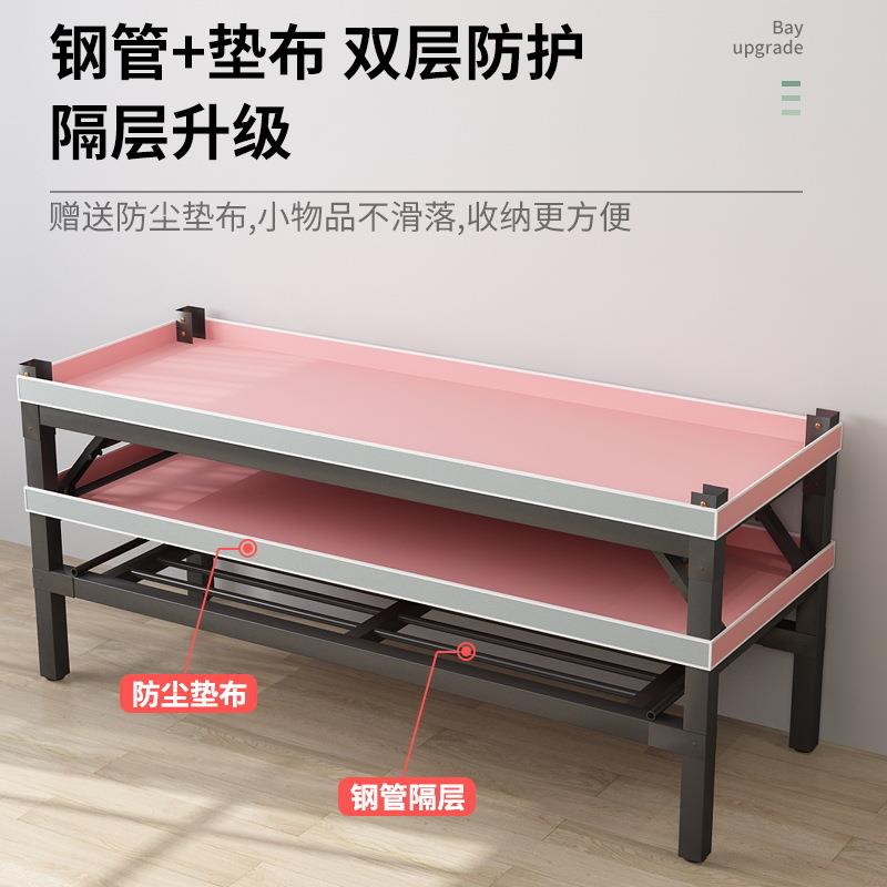 布衣柜折叠免装全钢架加钢管窗帘柜式安677无拉链子家用卧厚室