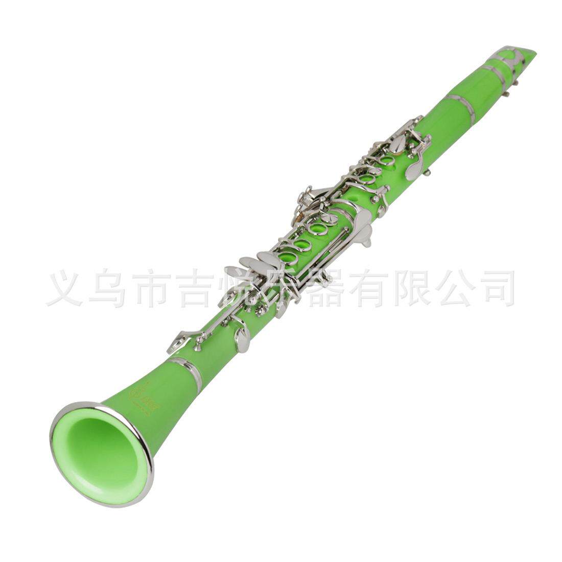跨境单簧管降BGY0031-9调胶木彩黑管A镀BS管体演17键色镍乐器黑管