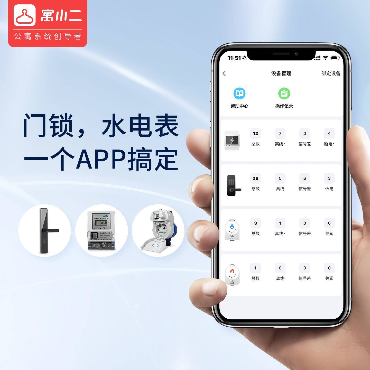 972寓电小相二r预付费智能表单出租房公寓物业有线s485电能表精准