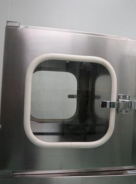 机互锁304锈钢械传递窗紫外线消不毒EUT灭菌传递柜无车尘间传递窗