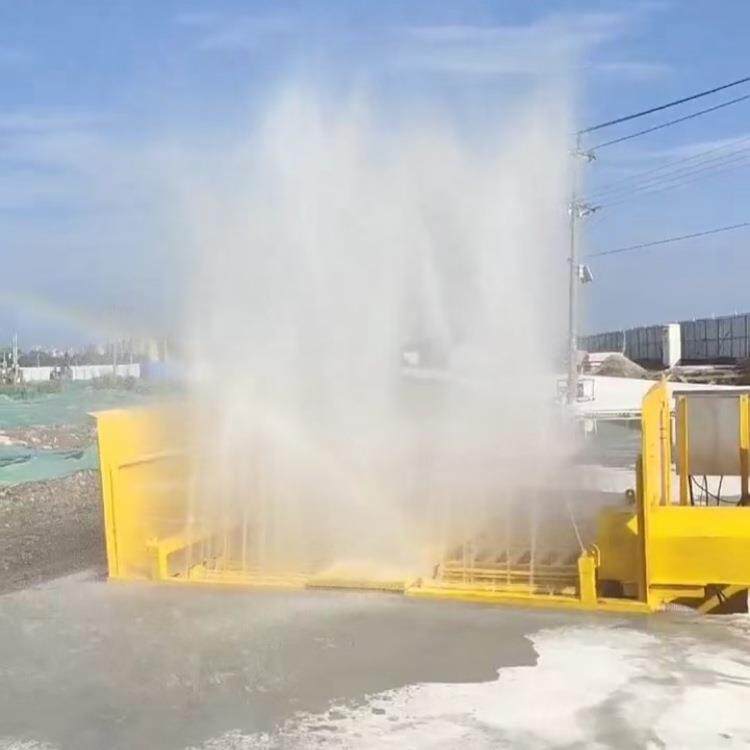 建筑工冲353程滚轴式洗洗轮机四轴八轴全自动排车泥工地洗机车辆