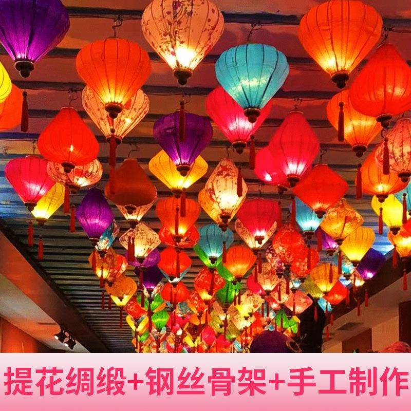 230626风花饰灯网红街道风景区庆节装宫灯户外防水越南灯异形折叠