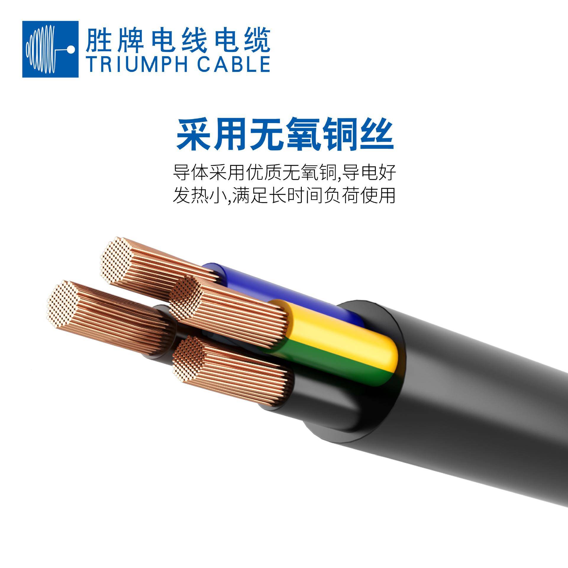 胜牌直销VDE证H03VV-F23*0认.裸75mm951铜芯线PVC软电线00V