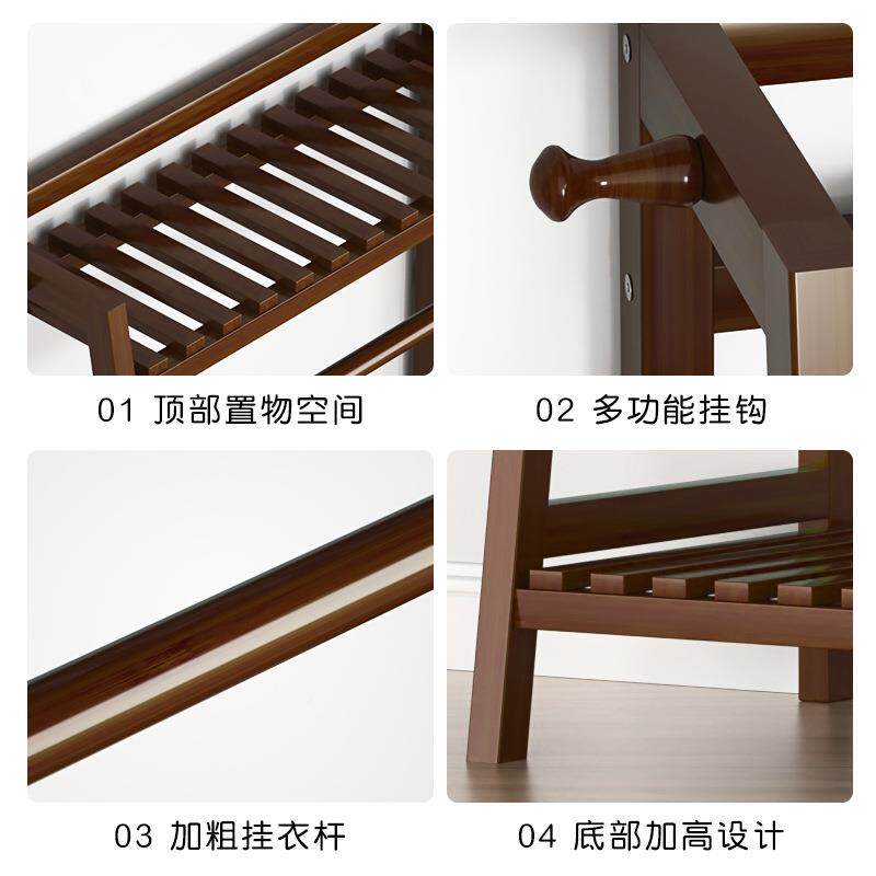 家简易落衣柜室内用多层儿童GET实木帽架收纳置衣物衣橱经济型地