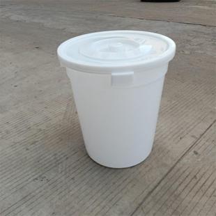 垃EZO圾废物手大圆桶白色垃圾分类料大白塑桶带盖子提桶现货