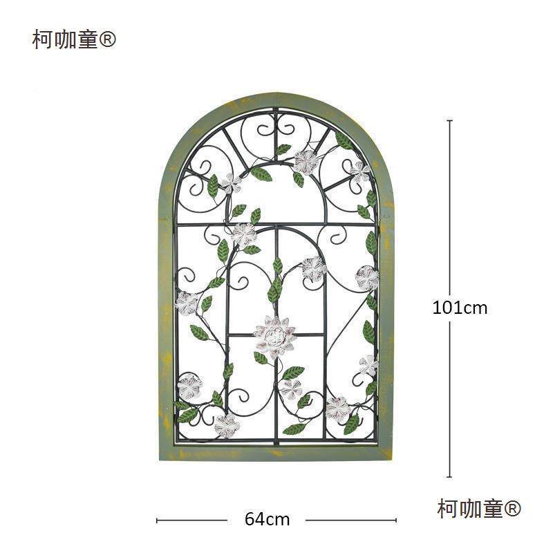 柯咖童店面麦庭墙面黑板窗园框假道具留言板窗户布架景装饰品置物