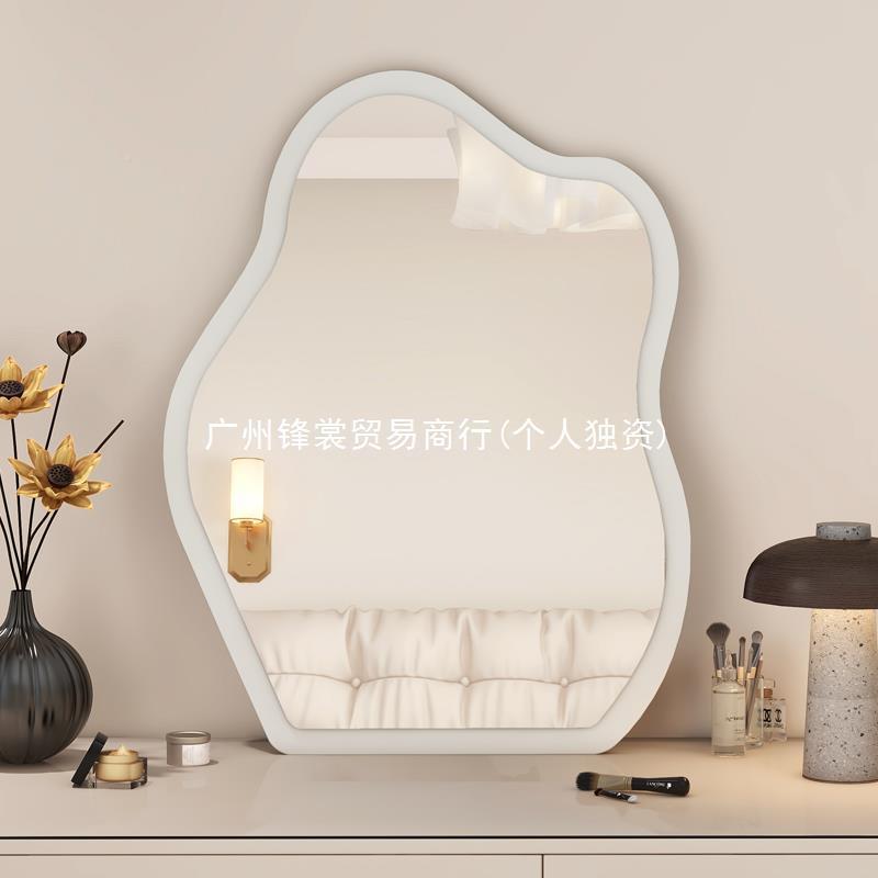 FS中古化妆镜梳妆镜台客子厅妆玄关复古装饰镜可壁777挂桌面梳镜