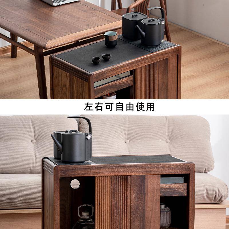 r^胡桃木茶吧水客厅移动茶台茶边柜烧水壶一柜体茶SEU机台阳家用