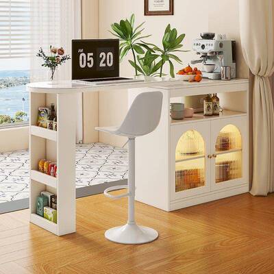 奶风吧台桌子家用酒柜见详情实木隔柜客厅岩板餐边柜小型油断伸中