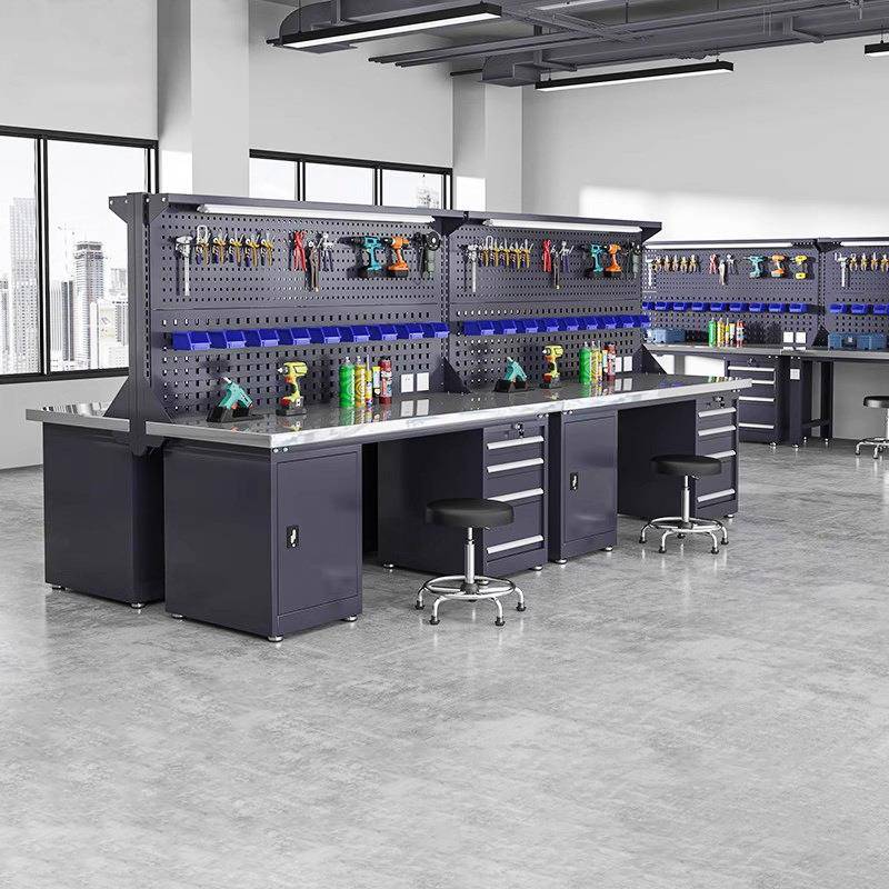 加厚重型DD-ZXGZT工作实台防静电钳工台验维室试验桌工厂多能功装