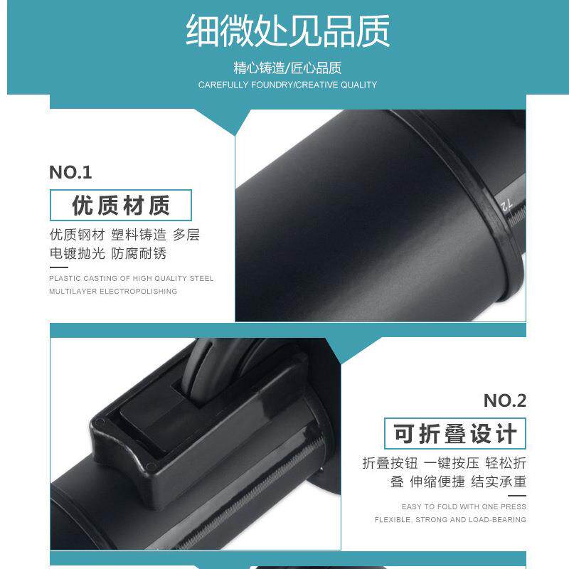 桌腿升MZK-068降叠支架可调节吧台脚不锈伸缩折办公桌脚桌子支腿
