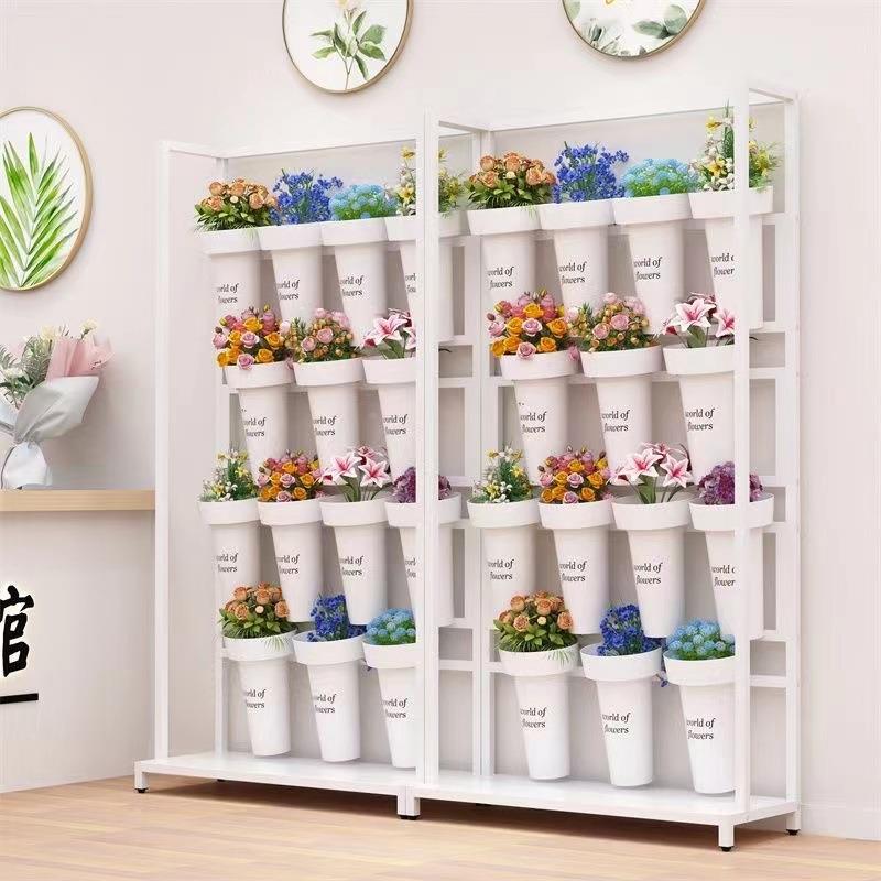 店花架见描述摆多层放花束展示架超窄花盆架花置物架落地鲜花桶架