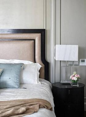 珠宝明9奢华大A62气白色方形灯罩K水晶客厅卧室辉台灯酒店