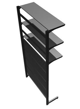 my五洞洞板书金架2可2220高黑0高黑色金属层板架子收纳物置架装显