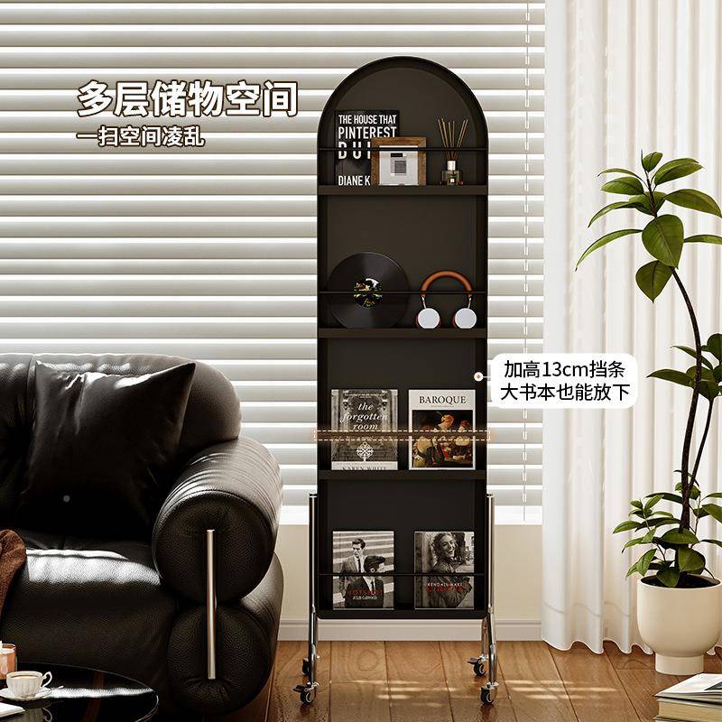 镜架子全镜落地家用杂志CIR书报置架旋转穿衣镜物卧室试衣镜身收