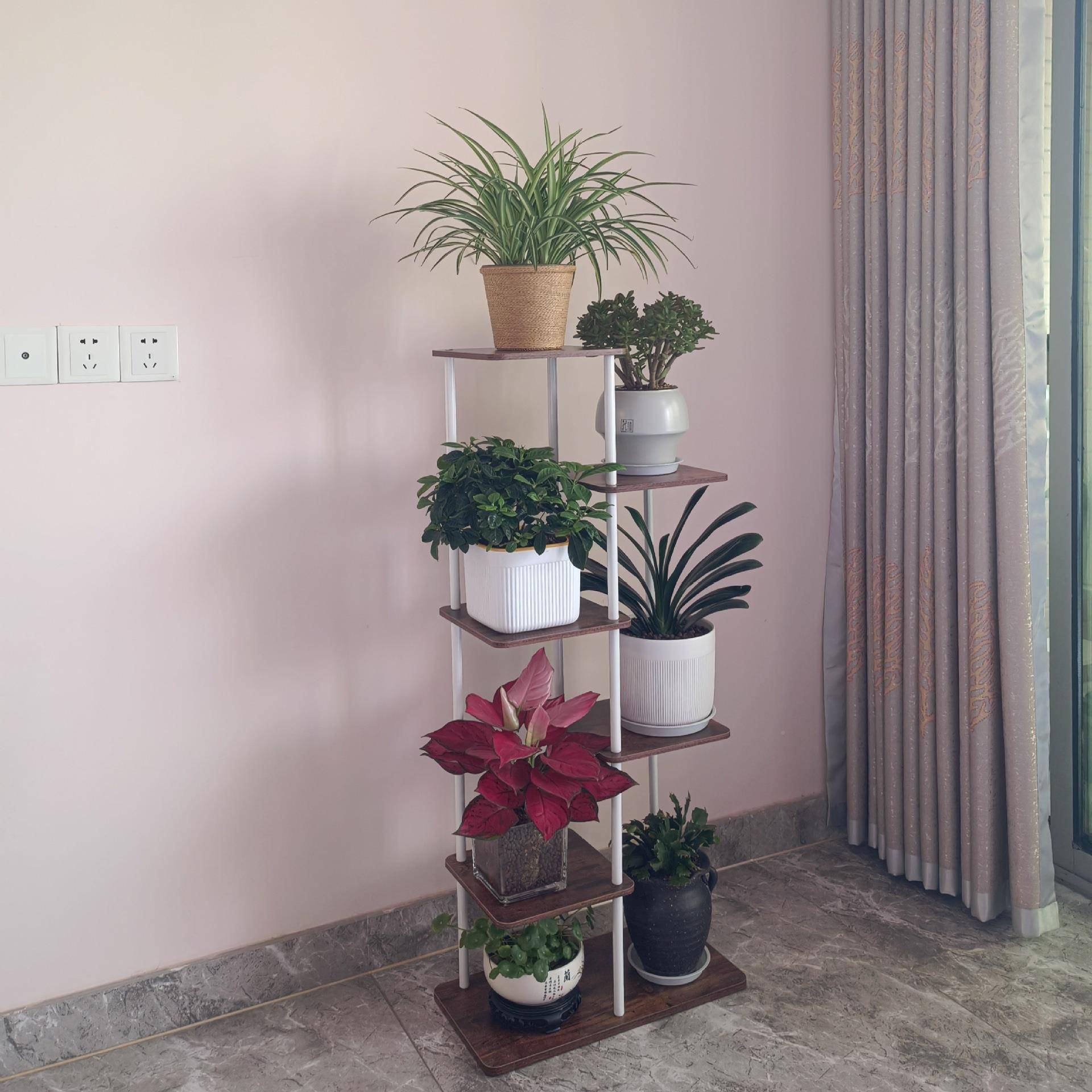 直销室客内花架物植LZ202500架厅落式地鲜花绿植盆栽置放架多功能