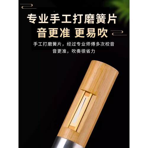 葫丝乐初学者C调降B调F711调防摔生儿童小器学专用七孔紫竹芦胡葫