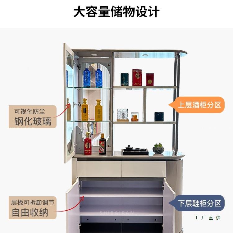 入户厅柜双面沙发柜隔断柜2025客新款正700对门玄关柜酒屏风柜挡