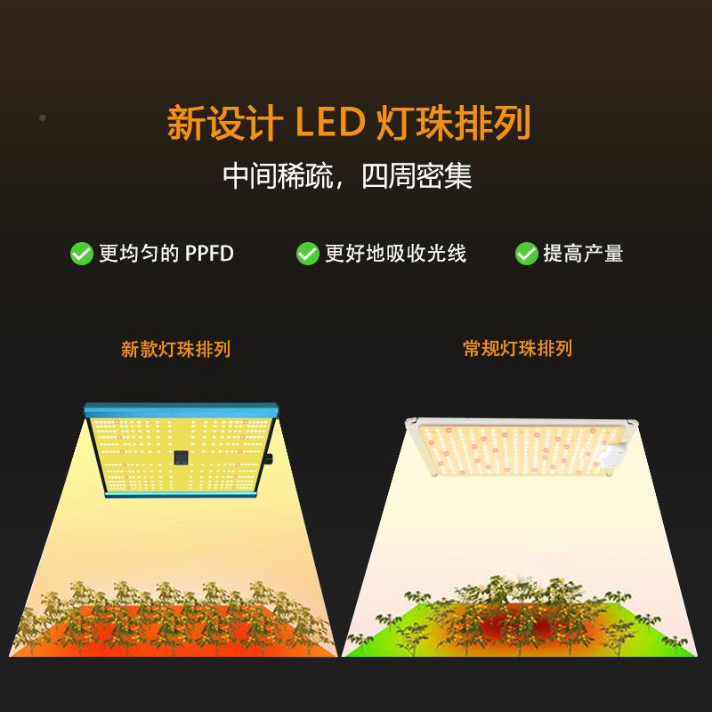 超薄量子板ld植物生物长灯全光谱植e灯100家用W植物MXE补光灯板图片