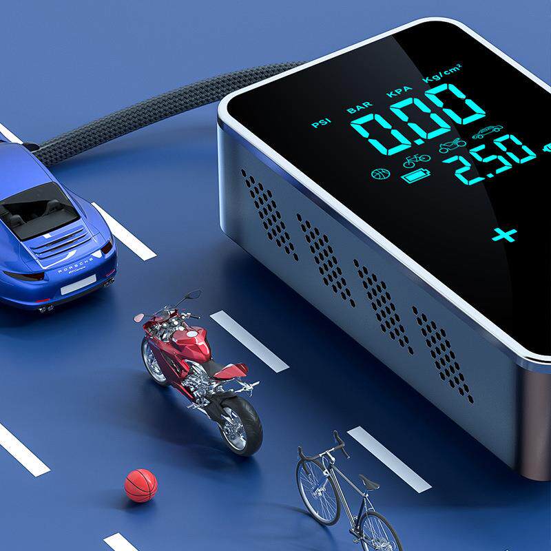 车载充气泵应急启208动电源多功能12电V汽车泵线便携式无充气动气