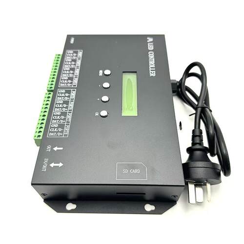 H807SCFNALD全彩机可编程EX控制器8个端口输出一体DM512智能控制