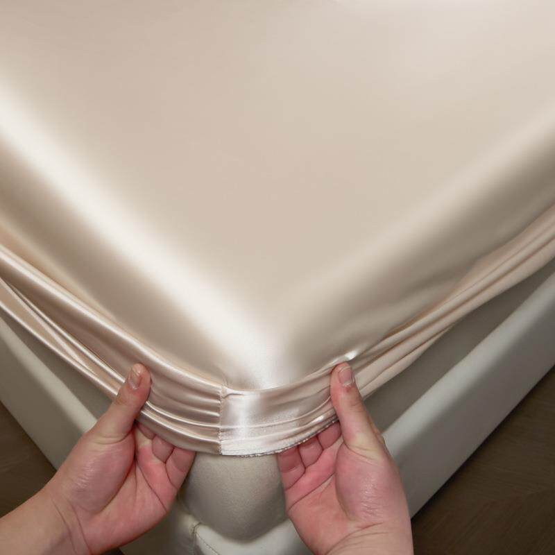 夏FS759192季睡真床笠单件纯色床丝绸桑蚕丝席丝梦思垫保护套冰丝