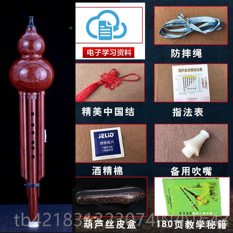 高档防摔葫芦丝乐器初学拆者人降b调专业中小孩学生学c调自可卸吹