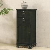 高档实奢木床头柜带锁卧覆室美式 古收纳柜抽屉收纳柜轻床边柜型柜