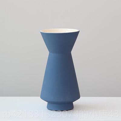 高档代简约北莫欧兰迪磨砂陶瓷花瓶花器摆件客厅样房软板装饰现品