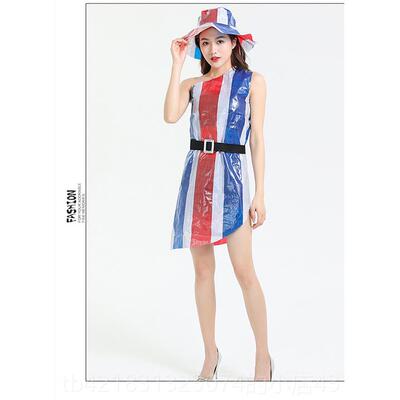 高档成人Y儿童环时装秀服装舞台走秀表服亲保子报演纸环保材料DI