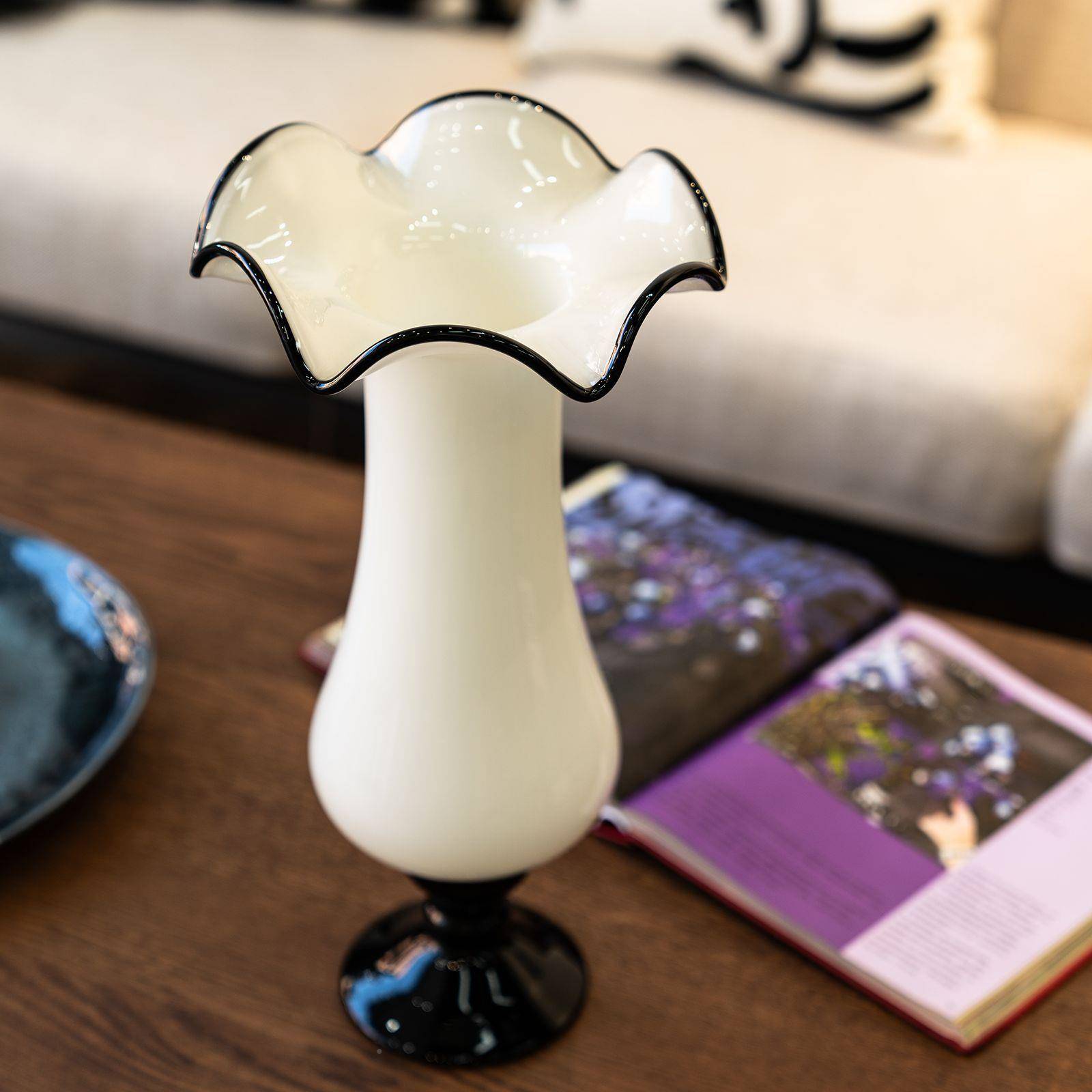 简现约代花创意玻璃54瓶花器样板房客厅家摆件工艺居品