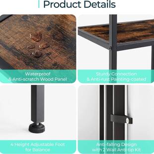 热213销装 简约层格落子饰置物架工业风铁艺餐厅办公室地隔断置多