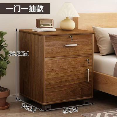 可移动床头柜带锁用卧室简家易床边墙XYF纳小柜子储物柜靠置物收