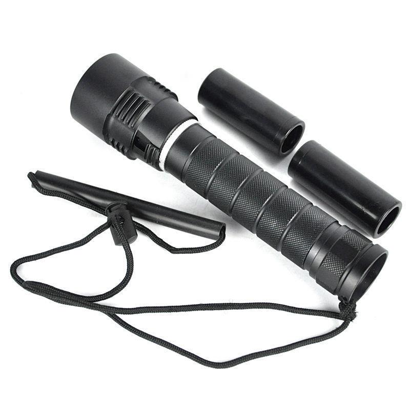 ED强光26826560充电水下白光L光工作灯3L2潜黄水手电筒