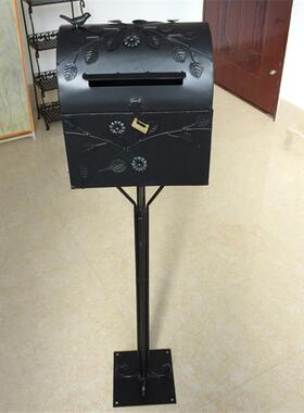 欧式铁艺别墅d654道信报邮筒室外防雨收件箱箱婚箱庆具邮箱收件箱