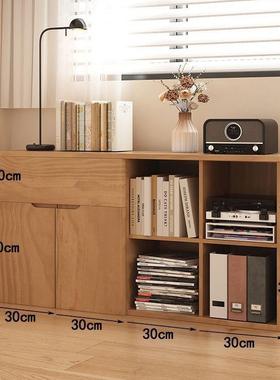 实木转角书桌书一体家架用柜组合JSX书拐角台式电脑桌蜡木L型书白