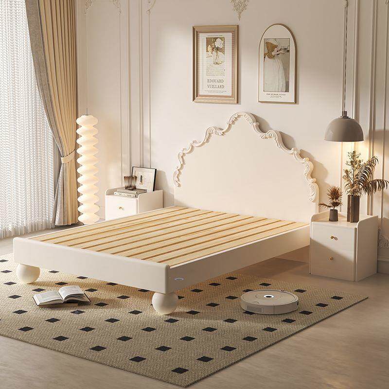 奶实木法式花床女孩法式油轻奢小轻孩87657床户小型卧